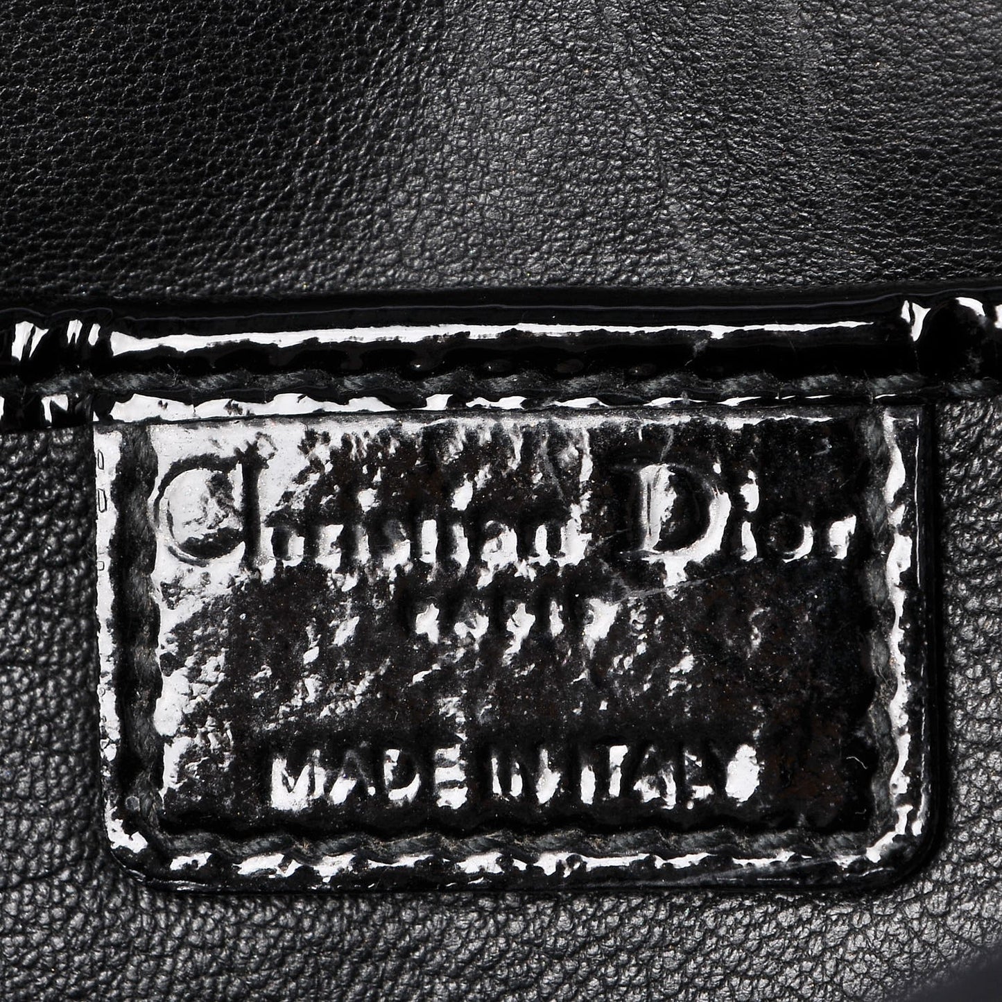 Patent Cannage Lady Dior Convertible Clutch Black