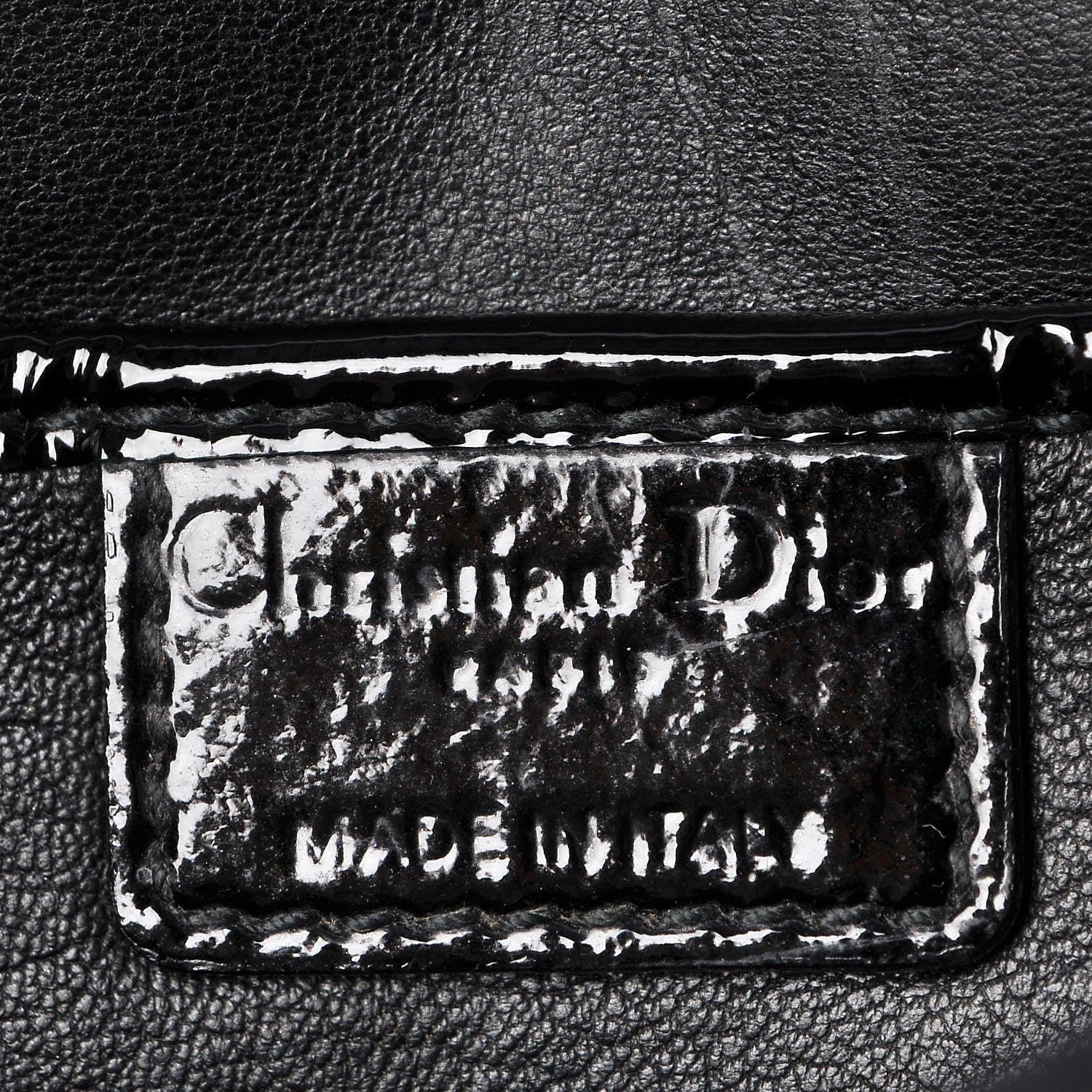 Christian Dior Patent Cannage Lady Dior Convertible Clutch Black 7 of 9