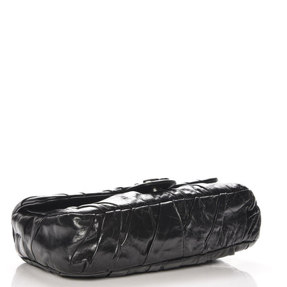 Chanel Glazed Calfskin Twisted Medium Flap Black 4 of 7