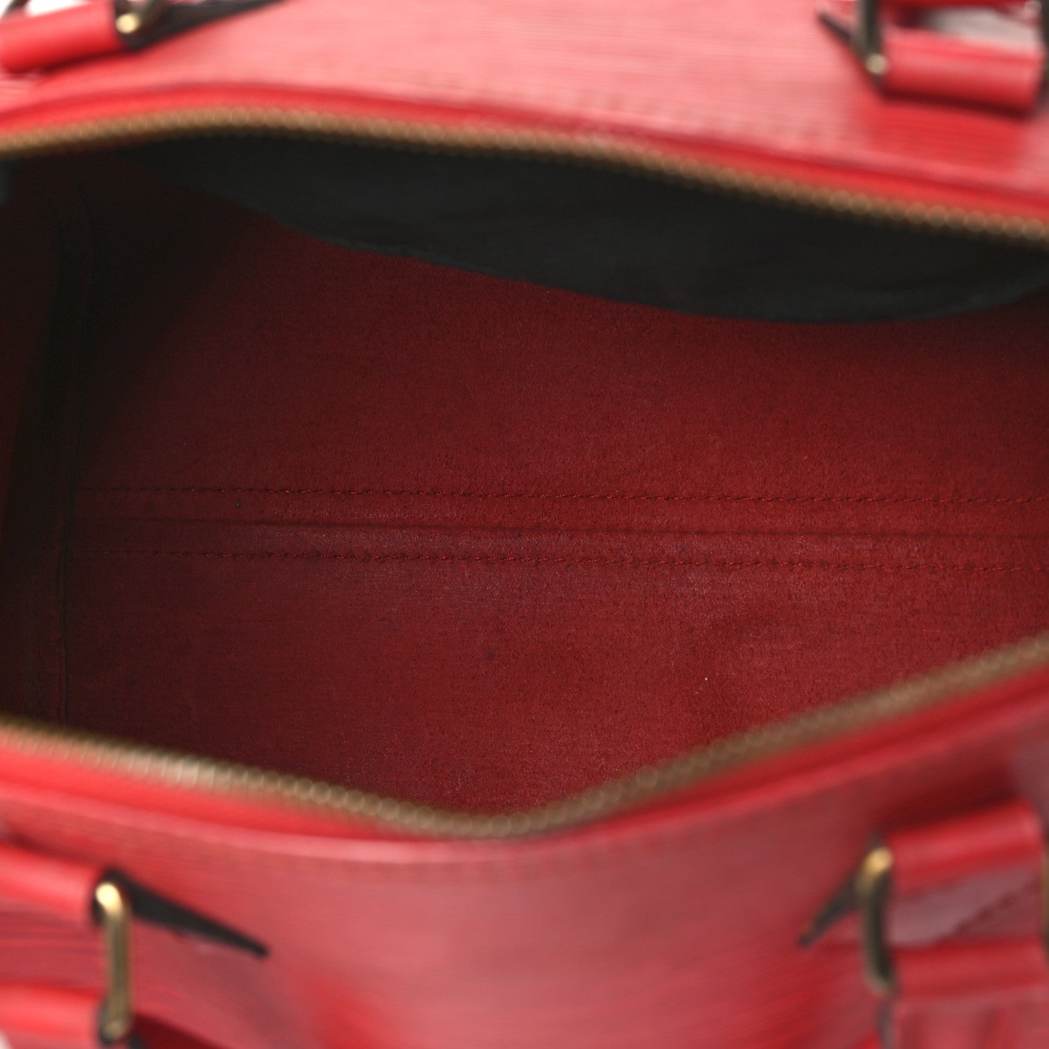 Louis Vuitton Epi Speedy 30 Castillan Red 4 of 8