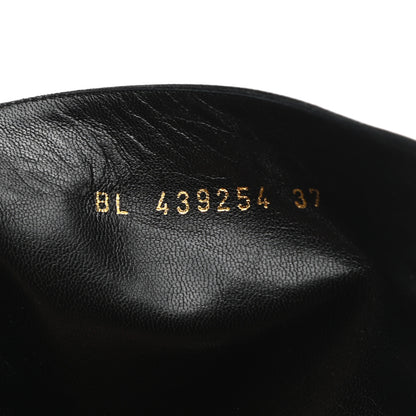 Saint Laurent Calfskin Candy Platform 125 Ankle Boots 37 Black 7 of 9