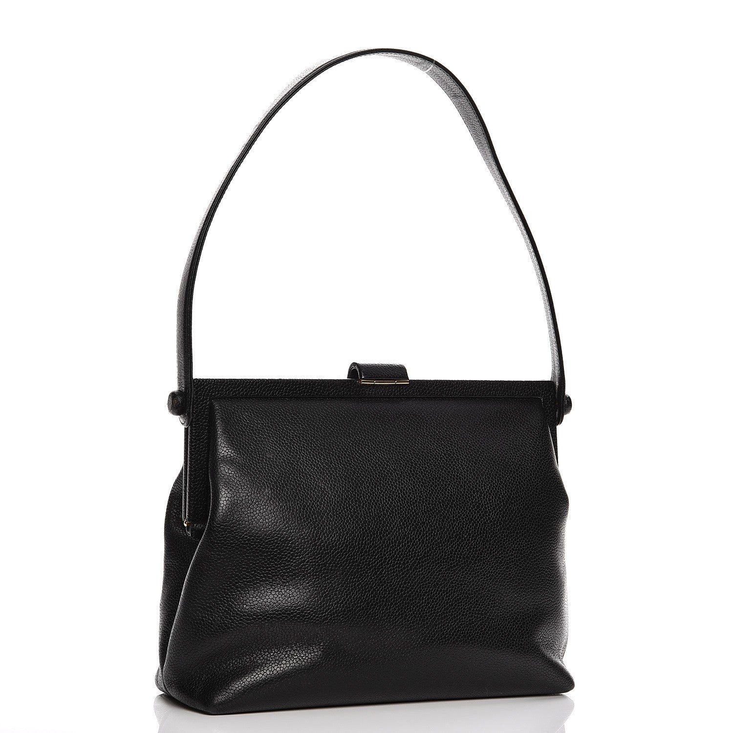Chanel Caviar Frame Evening Bag Black 5 of 29