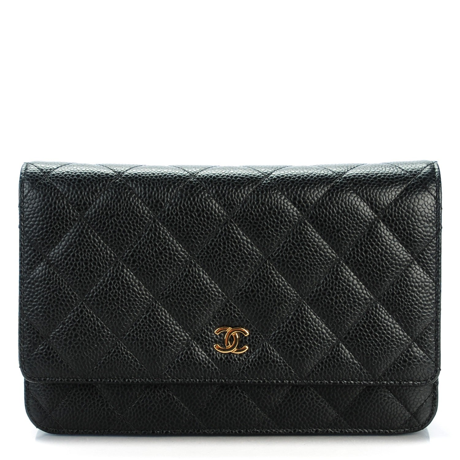 Chanel Caviar Quilted Wallet On Chain WOC Black 1 of 8