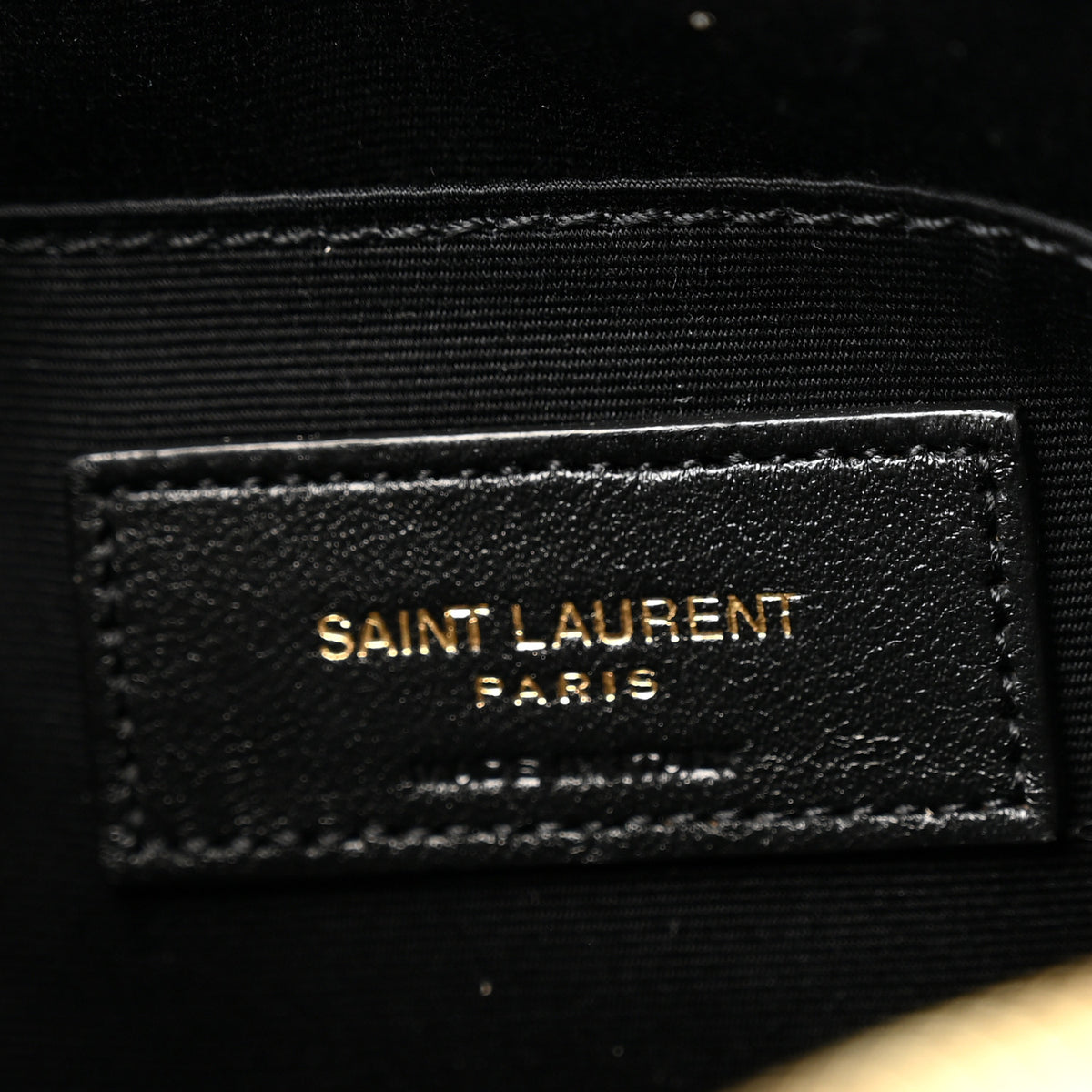 Saint Laurent Calfskin Matelasse Monogram Lou Camera Bag Dark Beige 6 of 10
