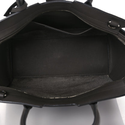 Saint Laurent Smooth Calfskin Crocodile Embossed Baby Monogram Downtown Cabas Earth 5 of 8