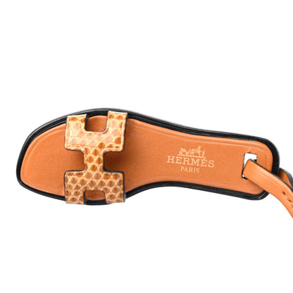Hermes Lizard Butler Calfskin Hunter Oran Nano Bag Charm Sesame Naturel 3 of 4