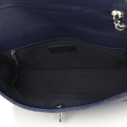 Chanel Lambskin Quilted Flap Shoulder Bag Navy Blue 5 of 11