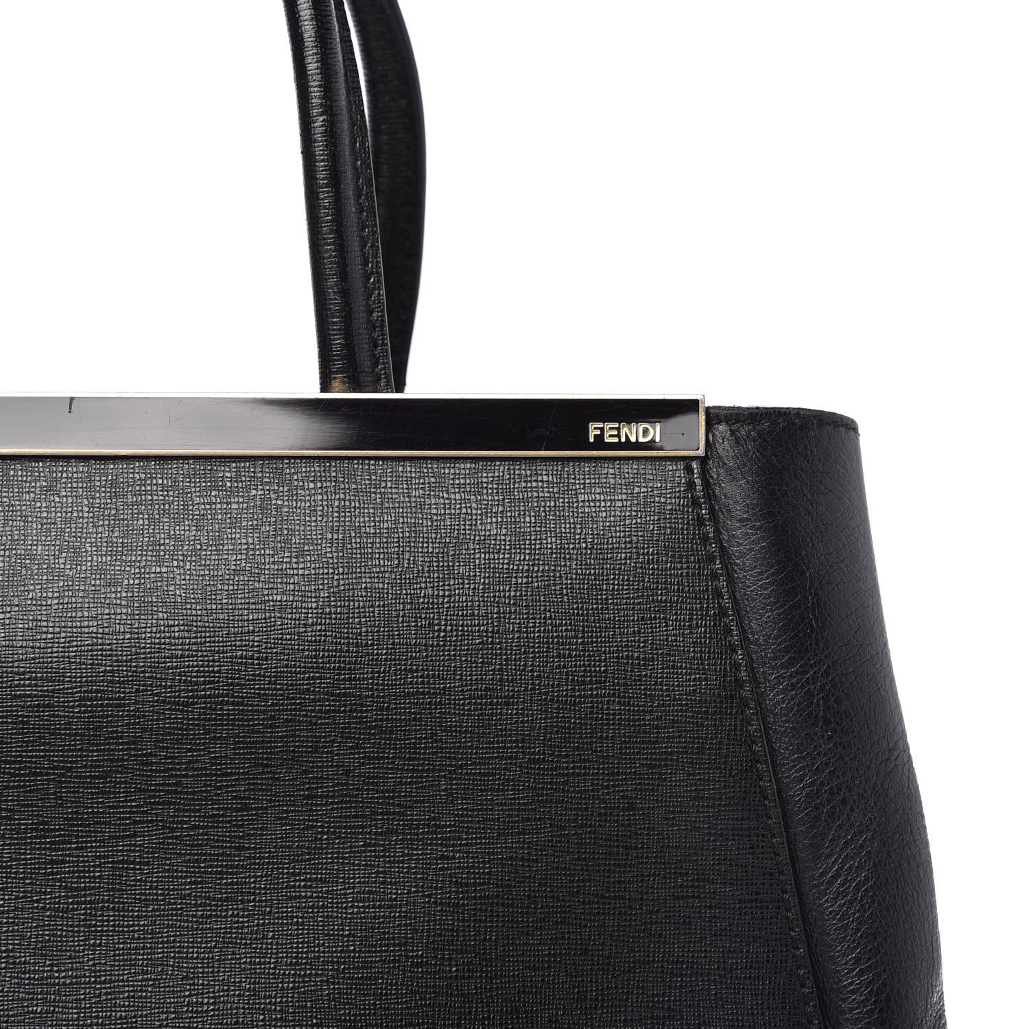 Fendi Vitello Elite Regular 2Jours Tote Black 11 of 11