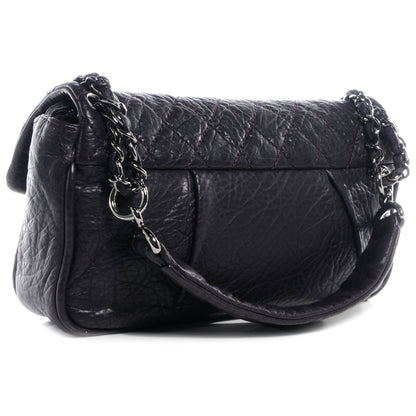 Chanel Distressed Lambskin Lady Braid Flap Dark Purple 3 of 7