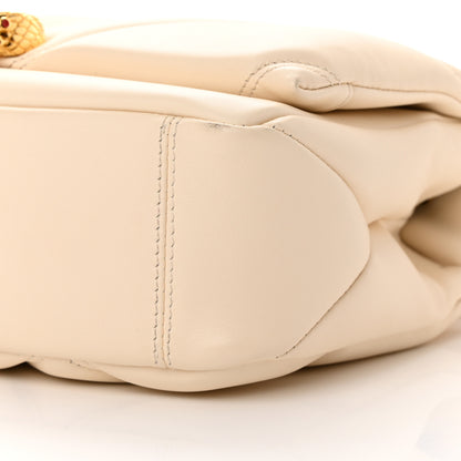 Bulgari Calfskin Matelasse Mini Serpenti Cabochon Crossbody Bag Ivory Opal 10 of 23