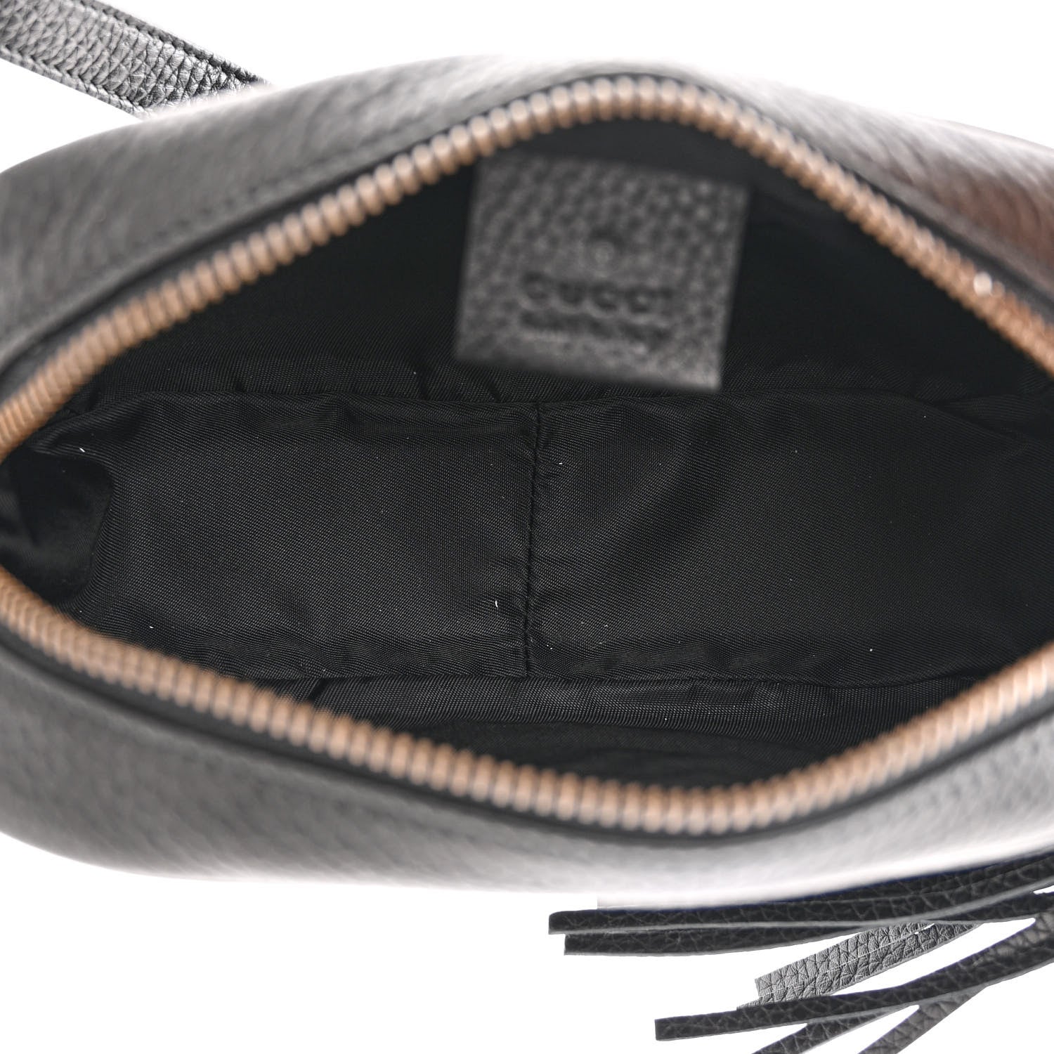 Gucci Pebbled Calfskin Mini Soho Disco Bag Black 5 of 11