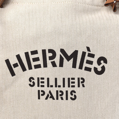 Hermes Canvas Swift Aline Grooming Bag Gold 9 of 9