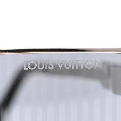 Louis Vuitton Metal Swarovski Crystal Cyclone Sunglasses Z1815U Silver 7 of 7