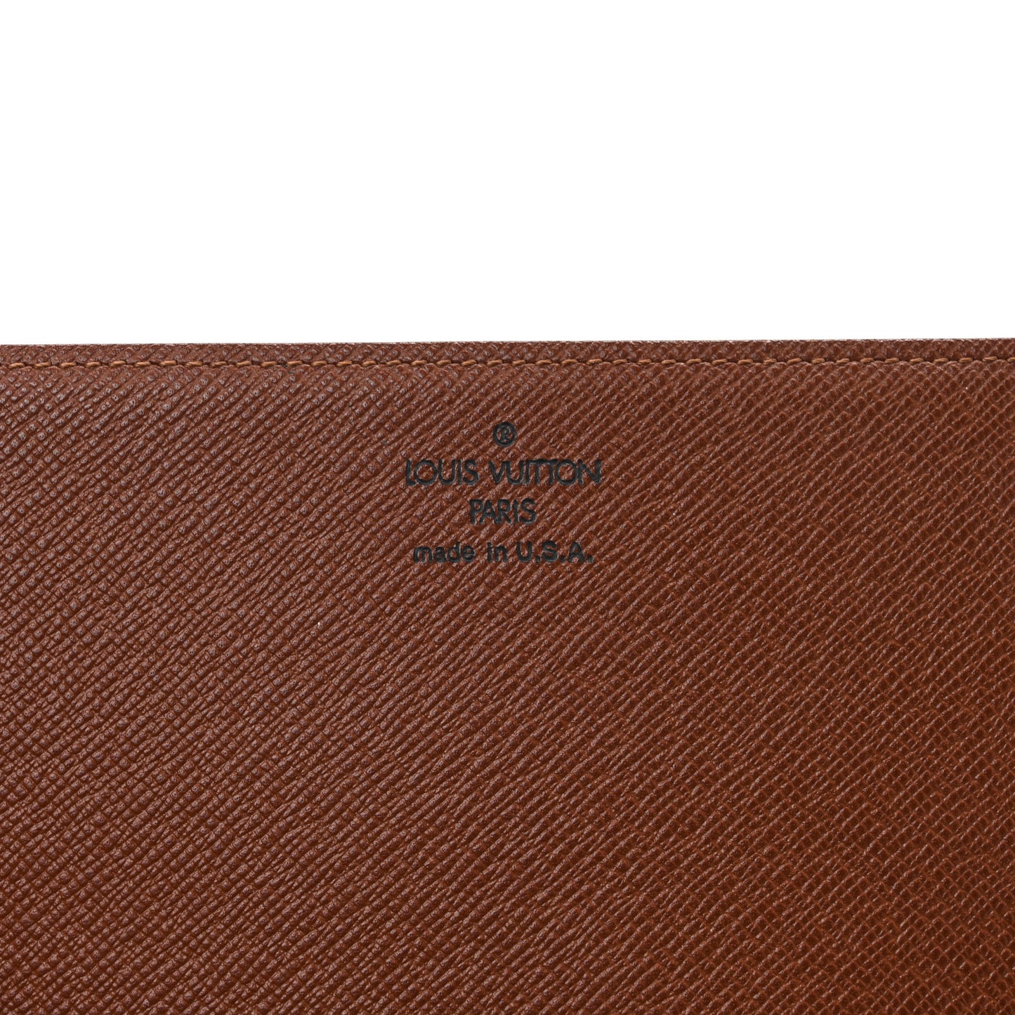 Monogram Simple Checkbook Holder Wallet