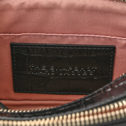 Marc Jacobs Croc Embossed Snapshot Camera Bag Black 7 of 11