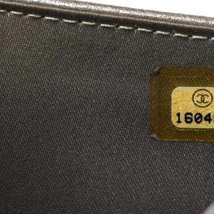 Chanel Lambskin Camellia Embossed Zipped Pocket Wallet Black 8 of 8