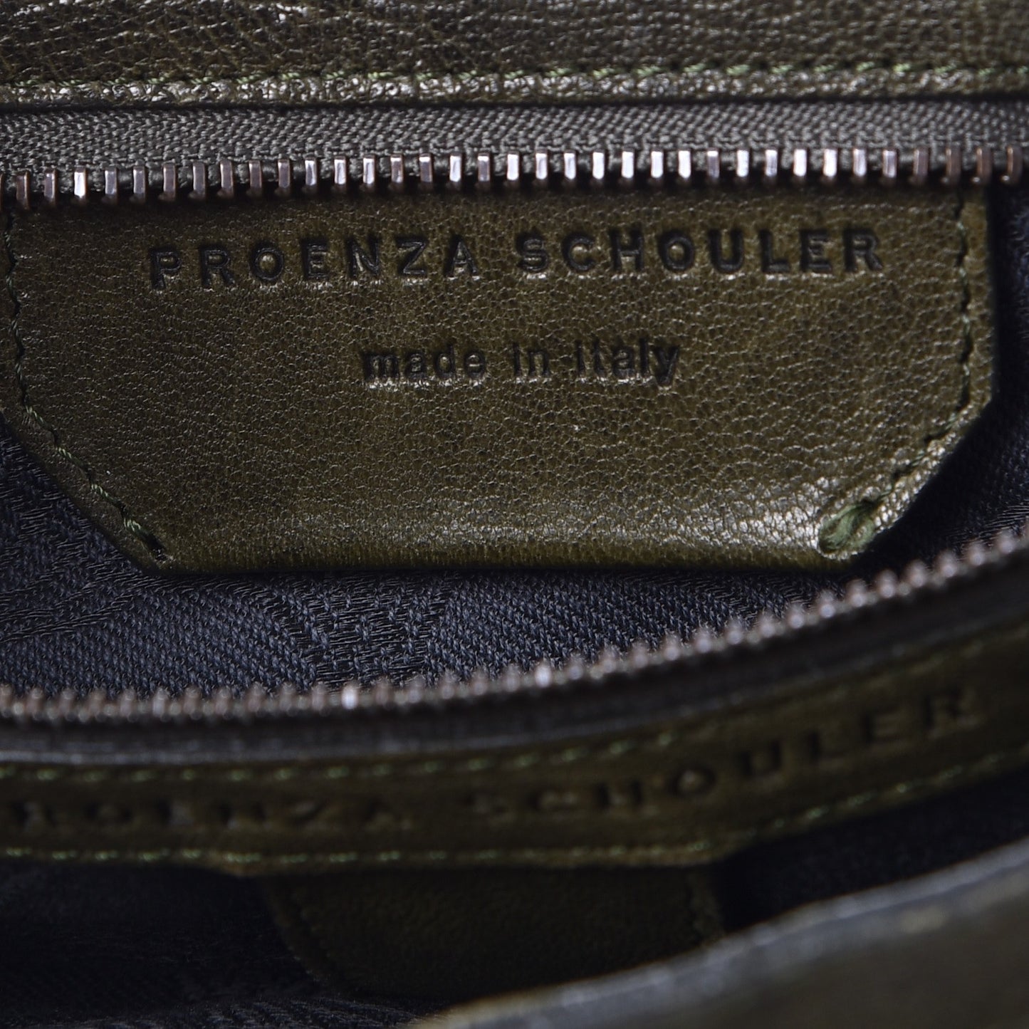 Lambskin Large PS1 Satchel Military