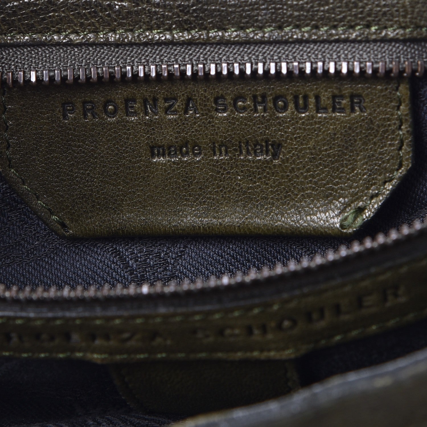 Proenza Schouler Lambskin Large PS1 Satchel Military 7 of 14