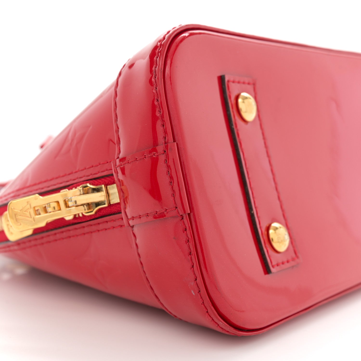 Louis Vuitton Vernis Alma BB Cherry 9 of 13