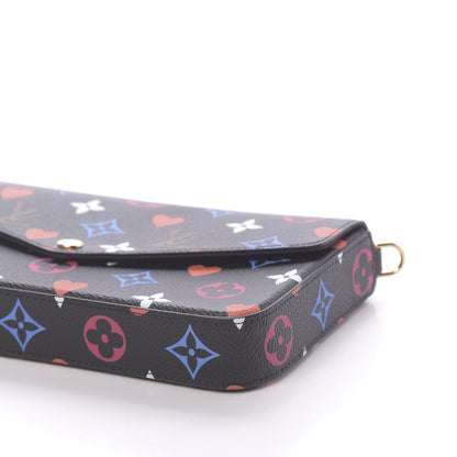 Louis Vuitton Game On Felicie Chain Wallet Black 8 of 10