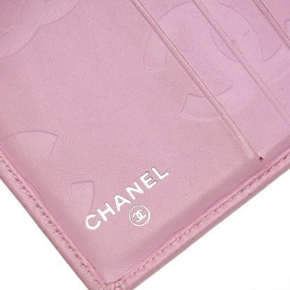 Chanel Calfskin Quilted Cambon Bi-Fold Wallet Pink Black 6 of 11