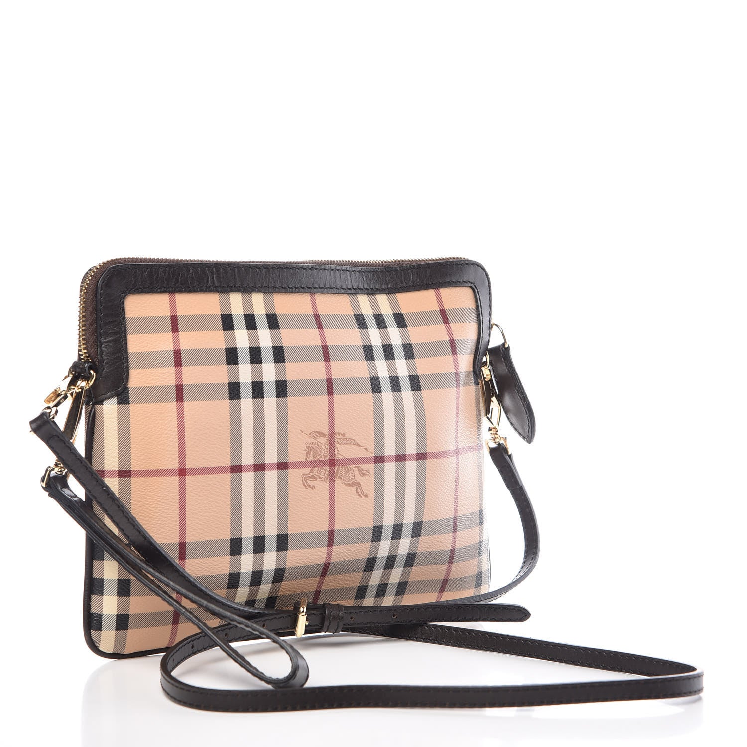 Burberry Haymarket Check Small Crossbody Bag Chocolate 5 of 10