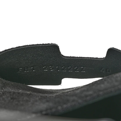 Hermes Suede Calfskin Go Mules 40 Black 9 of 9