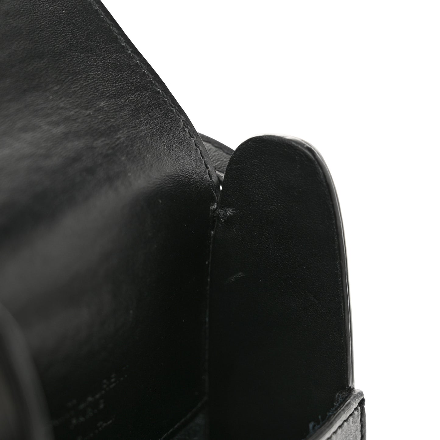 Calfskin Phone Holder Crossbody Black