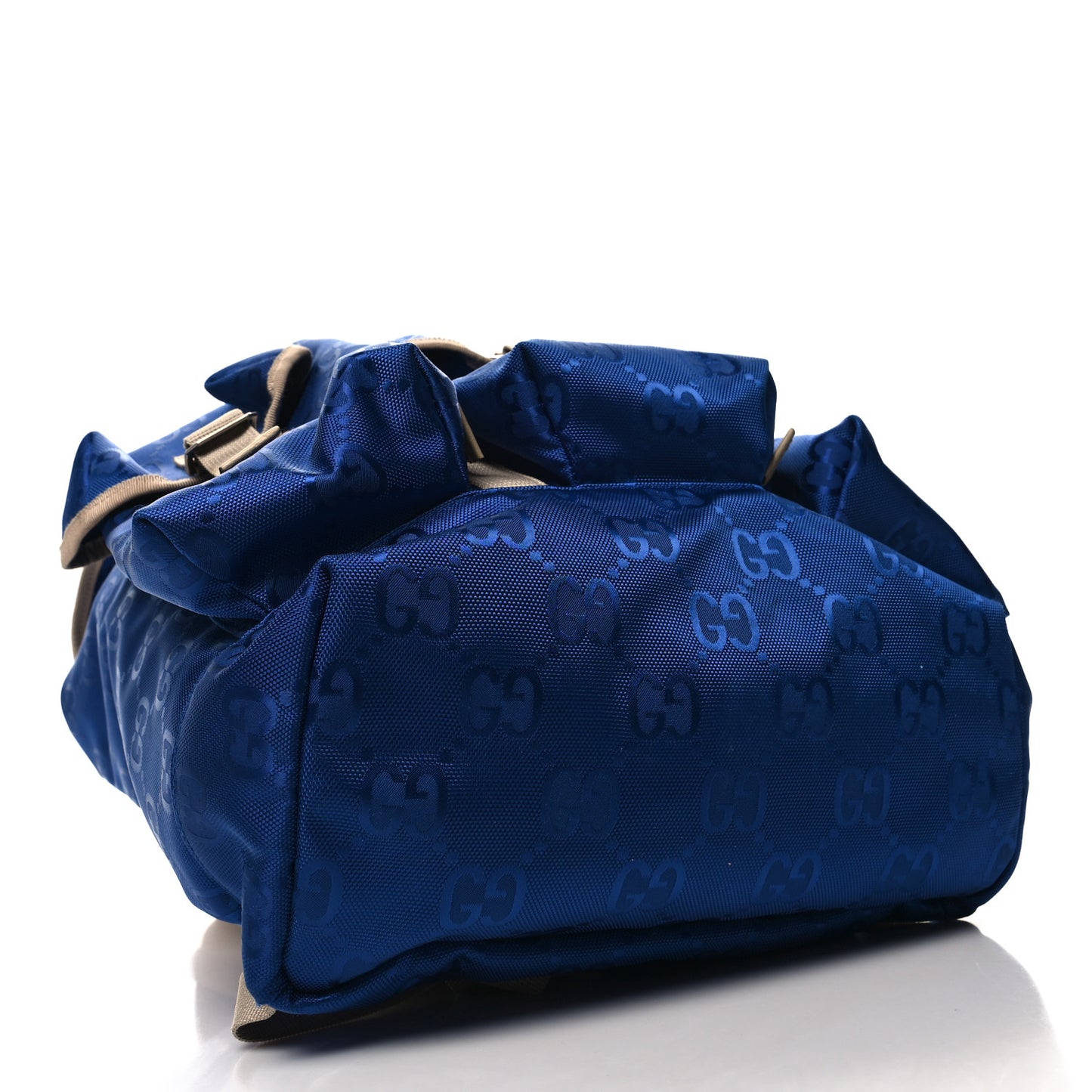 Econyl Nylon Monogram Off The Grid Utility Pocket Backpack Orient Blue New Plaster