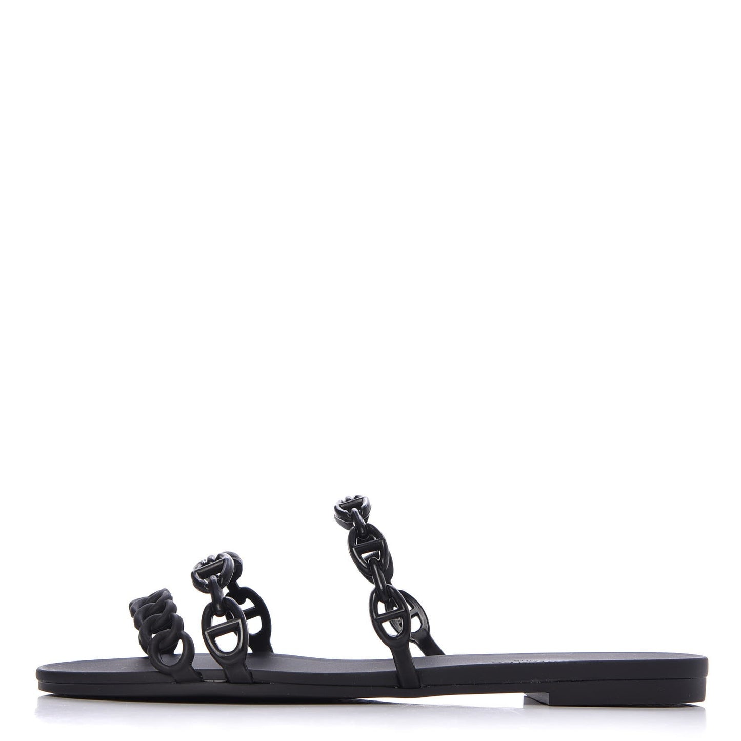 Rubber Chaine d'Ancre Rivage Sandals 37 Black