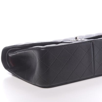Chanel Caviar Quilted Jumbo Double Flap Black 8 of 11