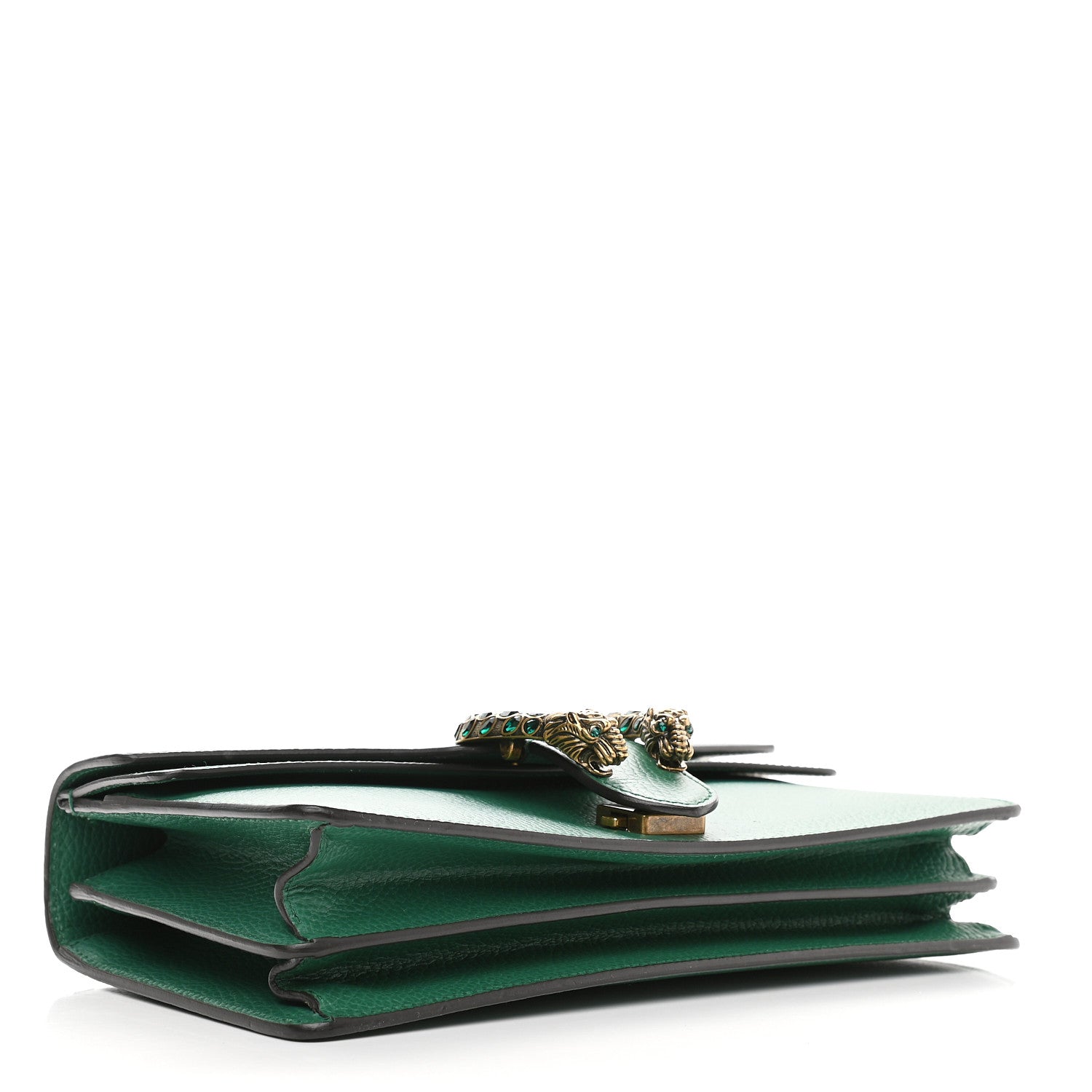 Gucci Pebbled Calfskin Small Dionysus Shoulder Bag Emerald 4 of 9