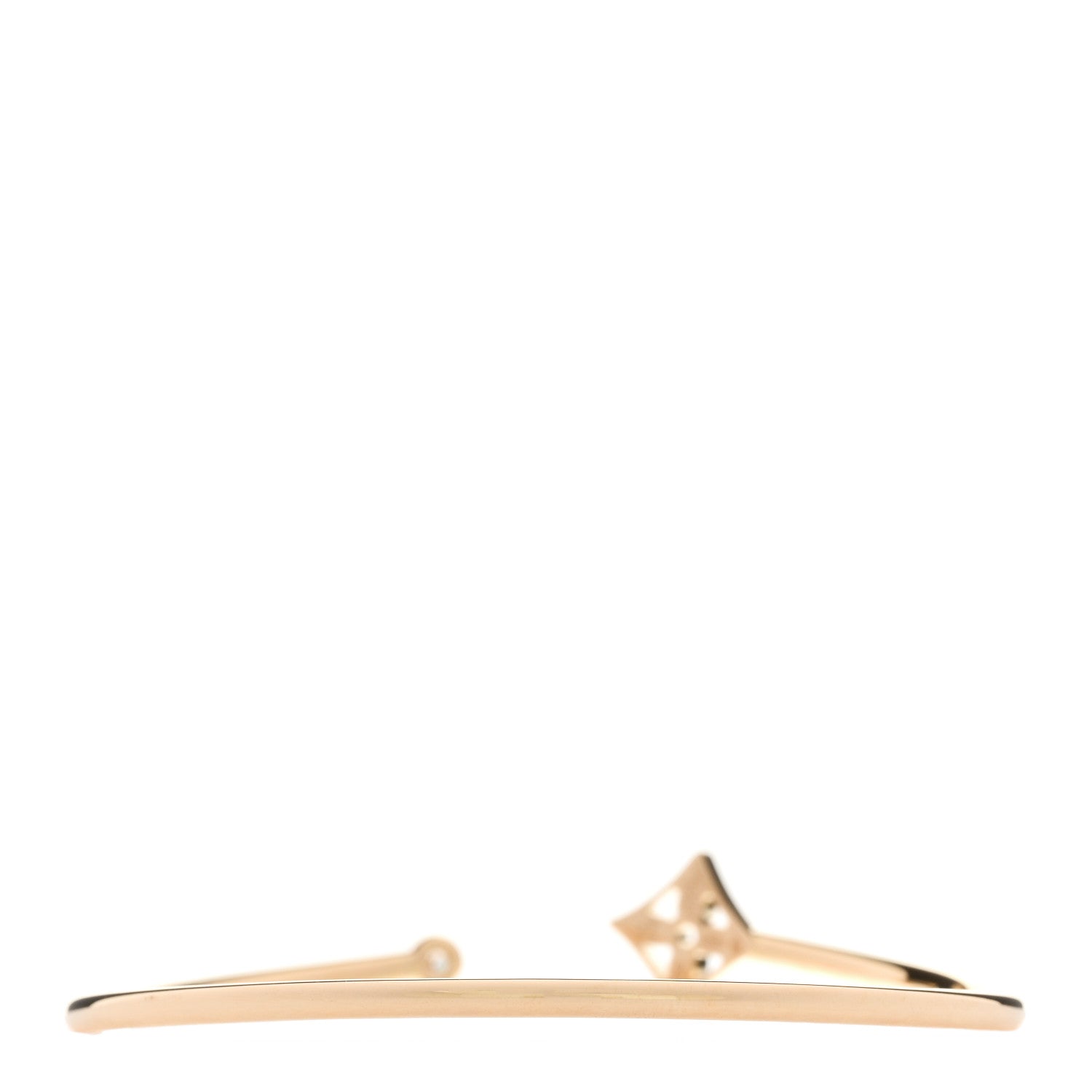 Louis Vuitton 18K Yellow Gold Diamond Pave Idylle Blossom Twist Bracelet 2 of 4