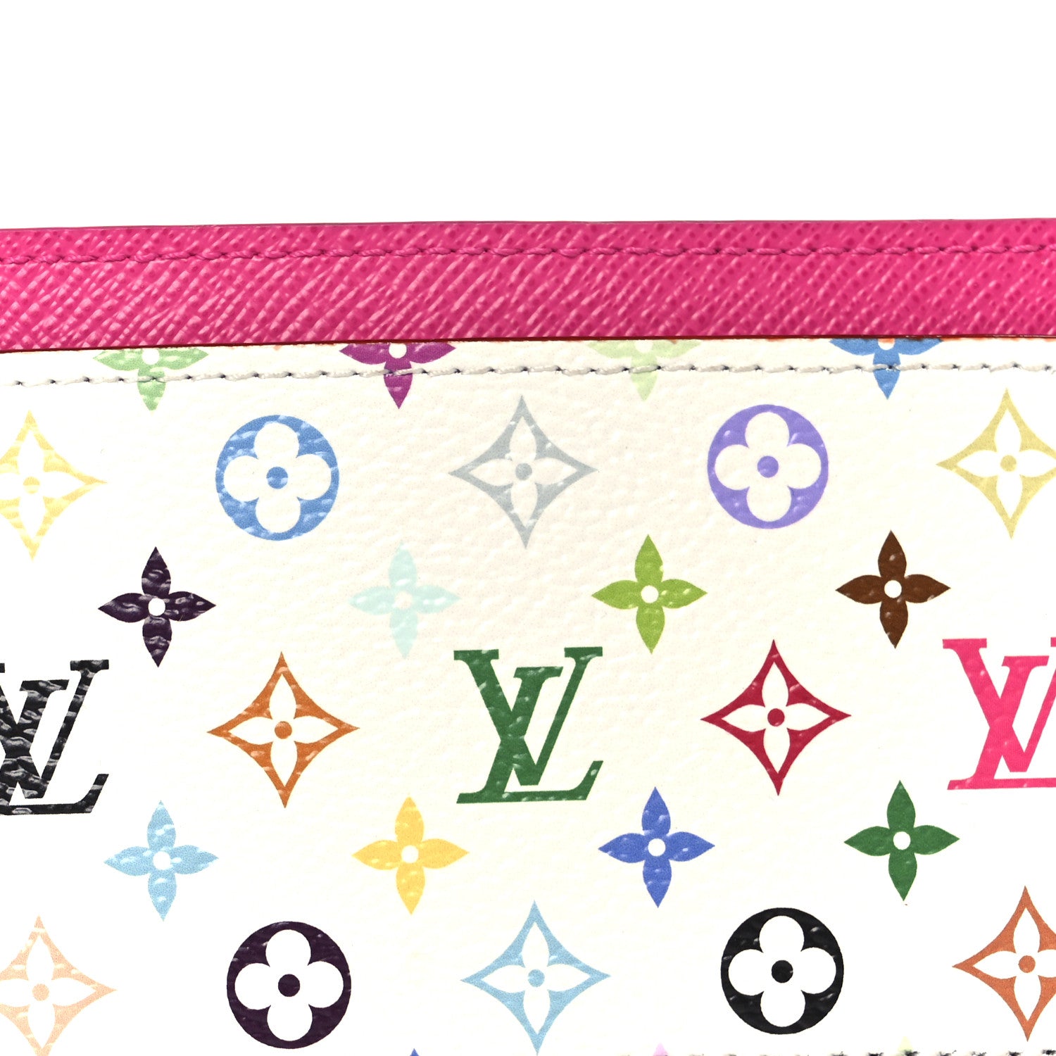 Louis Vuitton LV X TM Monogram Multicolor Card Holder Kawaii Pink 7 of 8