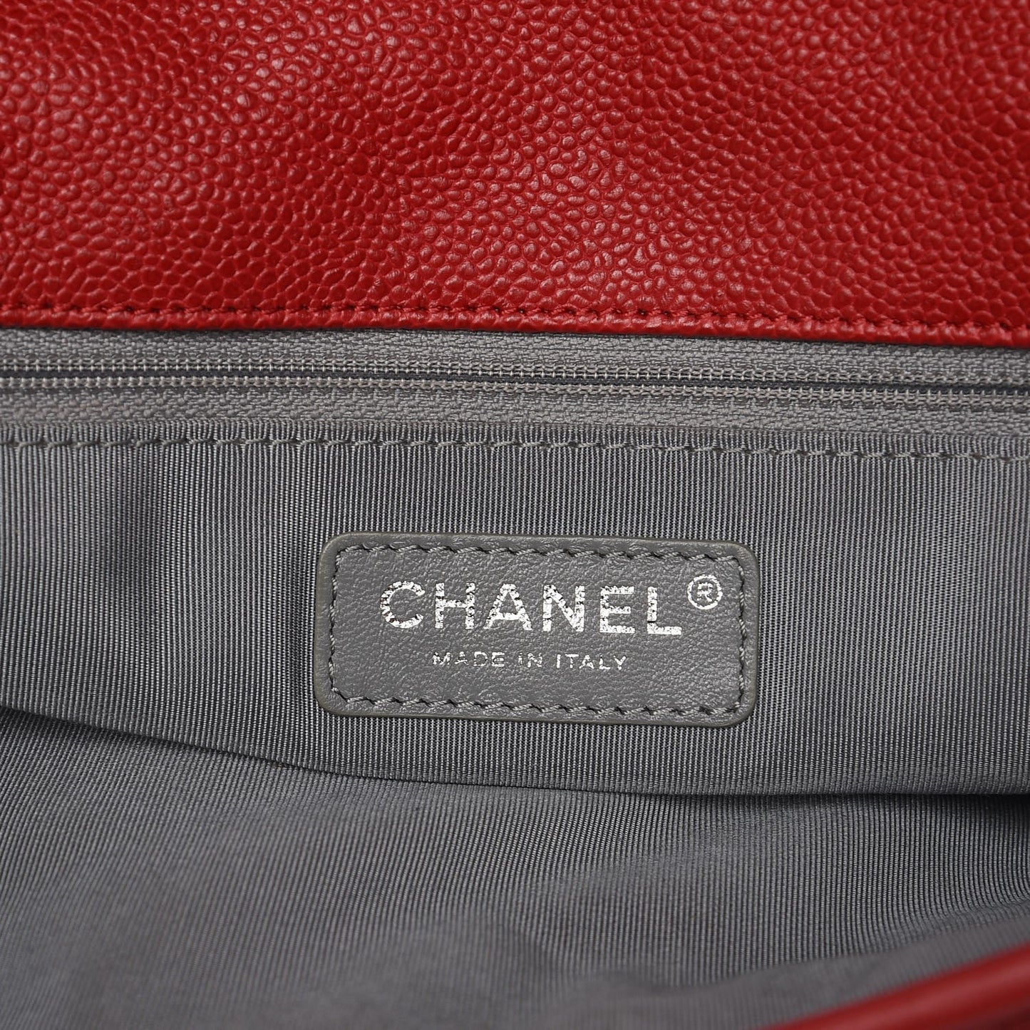 Caviar Quilted Medium French Riviera Flap Red