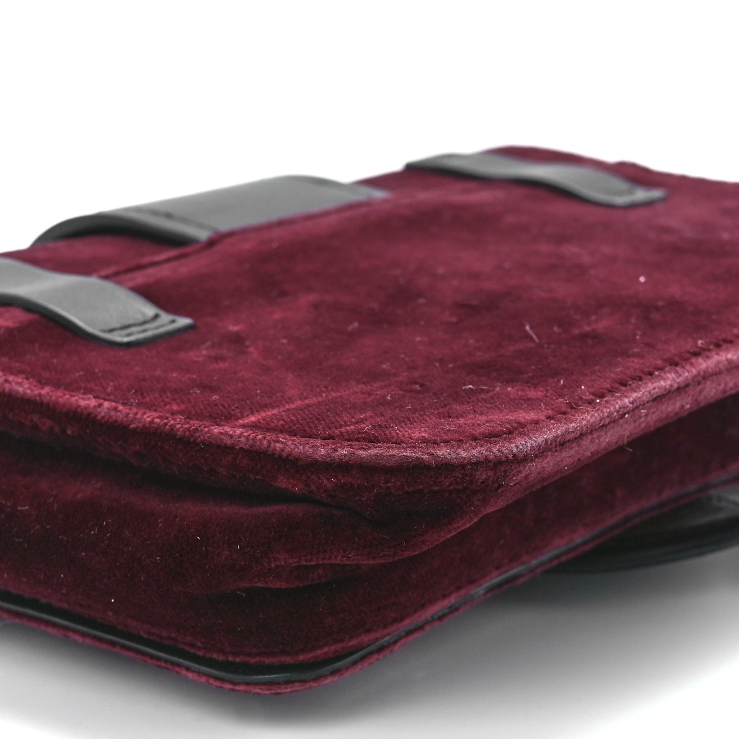 Velvet City Calfskin Cahier Belt Bag Ribes Black