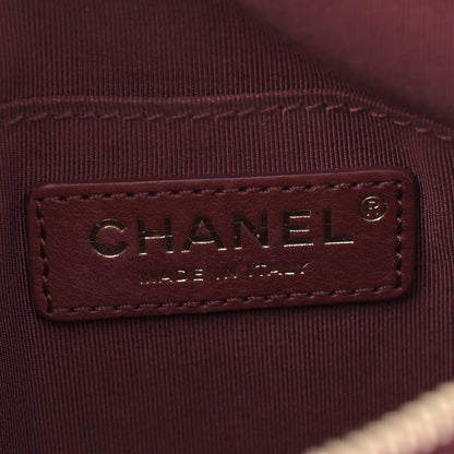 Chanel Calfskin Quilted Banane Waist Bag Fanny Pack Burgundy 5 of 9