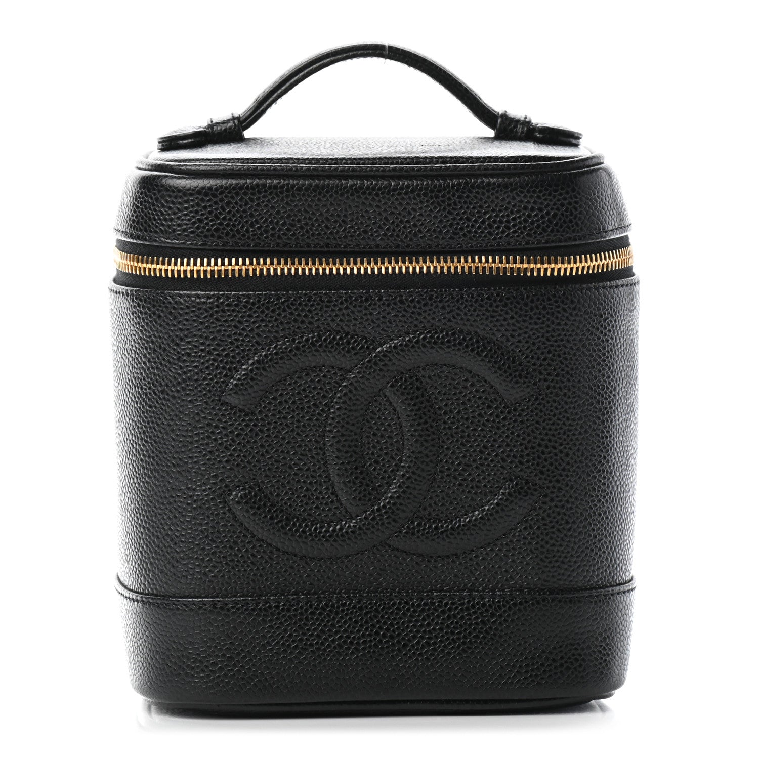 Chanel Caviar Vanity Cosmetic Case Black 1 of 10
