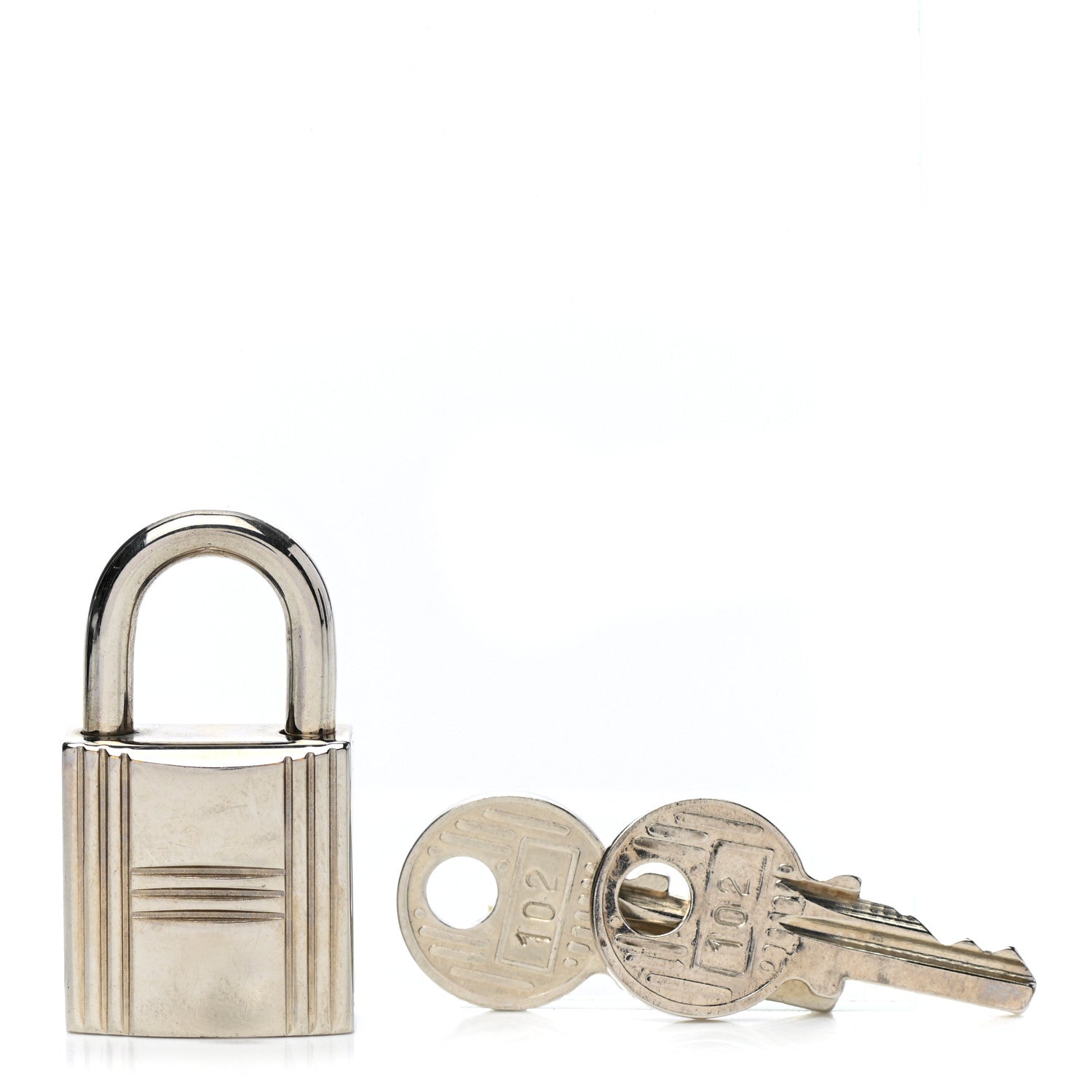Hermes Palladium Cadena Lock and Key Set 1 of 5