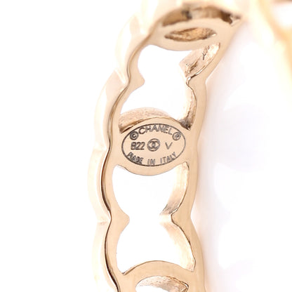 Chanel Metal CC Ring 54 6.75 Gold 4 of 5