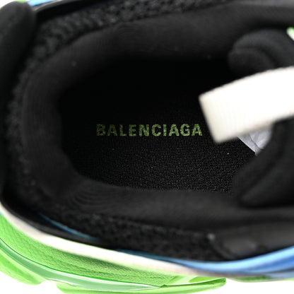 Balenciaga Mesh Nylon Metallic Fabric Womens Track Sneakers 37 Blue Green 6 of 9