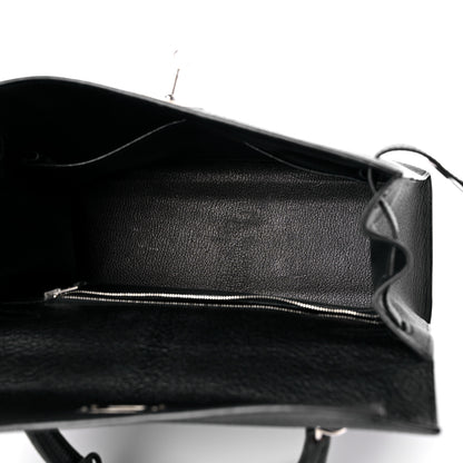 Hermes Chevre Mysore Kelly Sellier 28 Black 5 of 21
