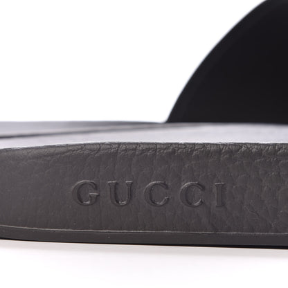 Gucci X SEGA Supreme Canvas GUCCY Stars Mens Slide Sandals 10 Black Gold 7 of 8