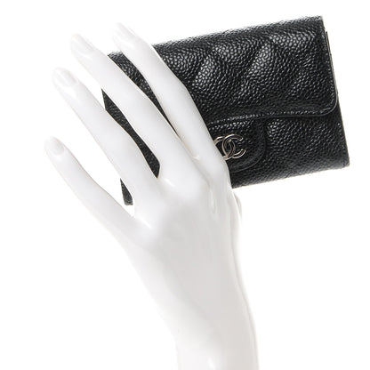 Chanel Caviar Quilted Flap Card Holder Black 2 of 9