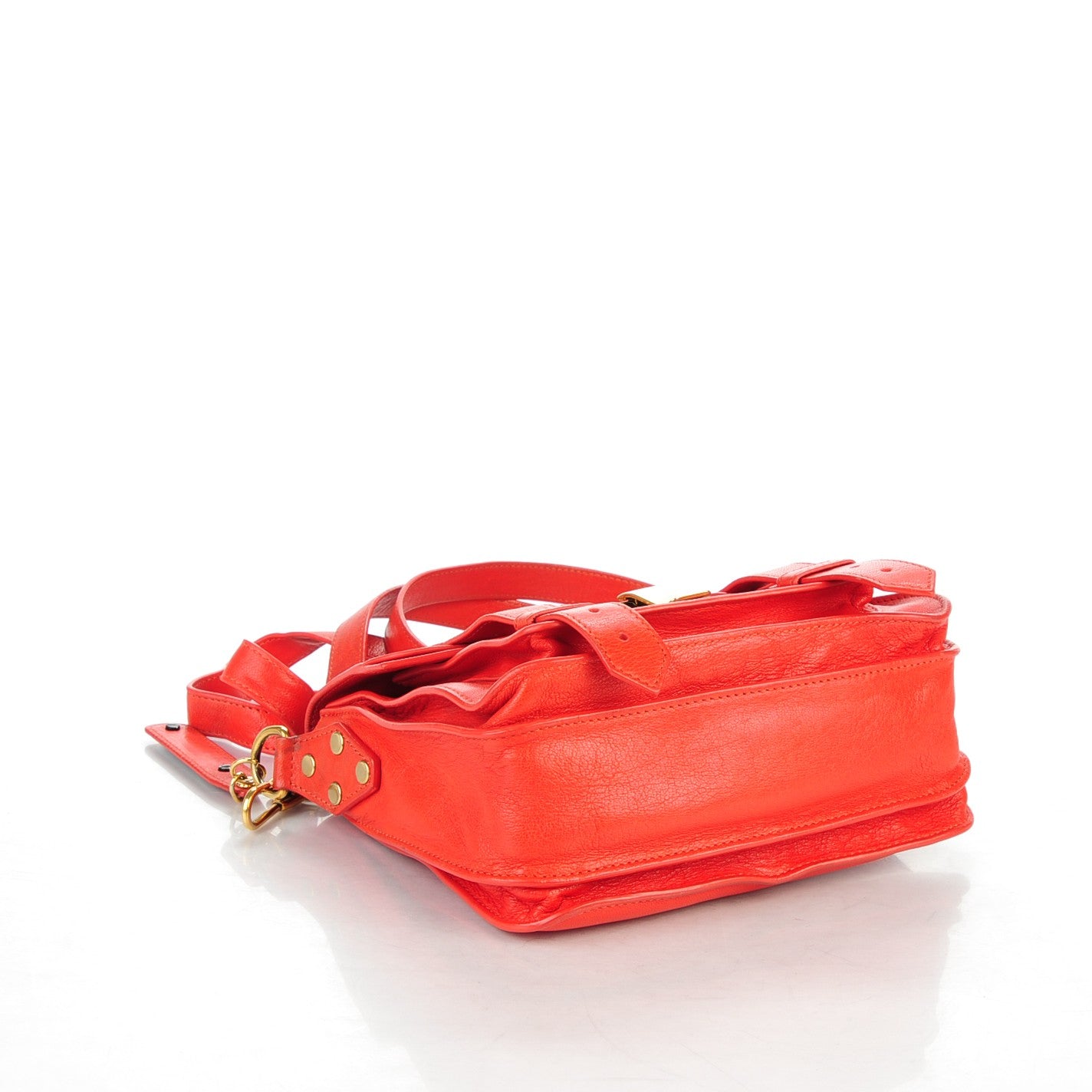 Lambskin PS1 Mini Pouch Messenger Fire Red