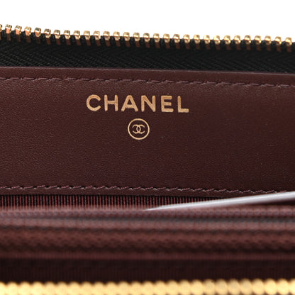 Chanel Caviar Quilted Large Gusset Zip Around Wallet Black 6 of 9