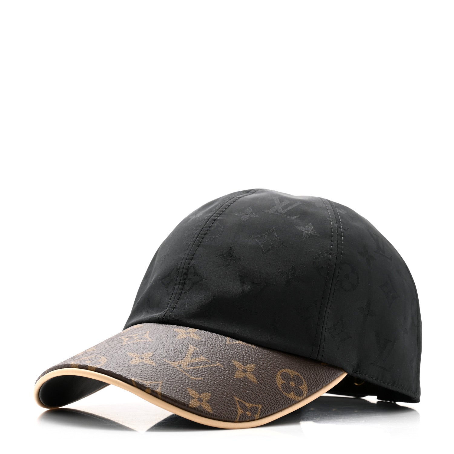 Louis Vuitton Polyester Silk Monogram LV Get Ready Cap M Black 1 of 10