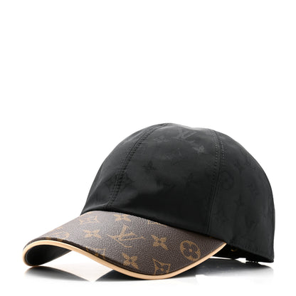 Louis Vuitton Polyester Silk Monogram LV Get Ready Cap M Black 1 of 10