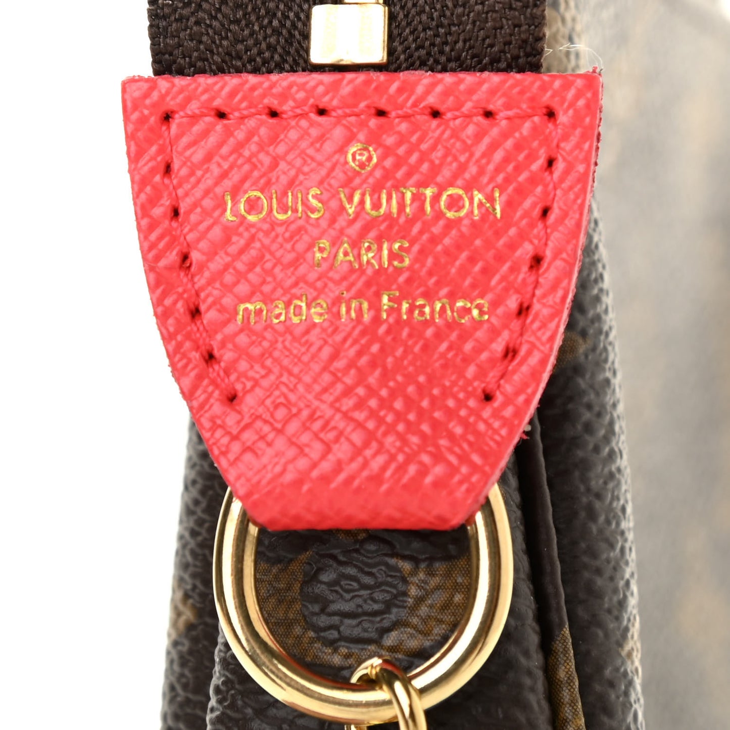 Monogram 2021 Christmas Animation London Mini Pochette Accessories Red