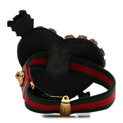 Gucci Web Crystal Heart Bracelet 3 of 5